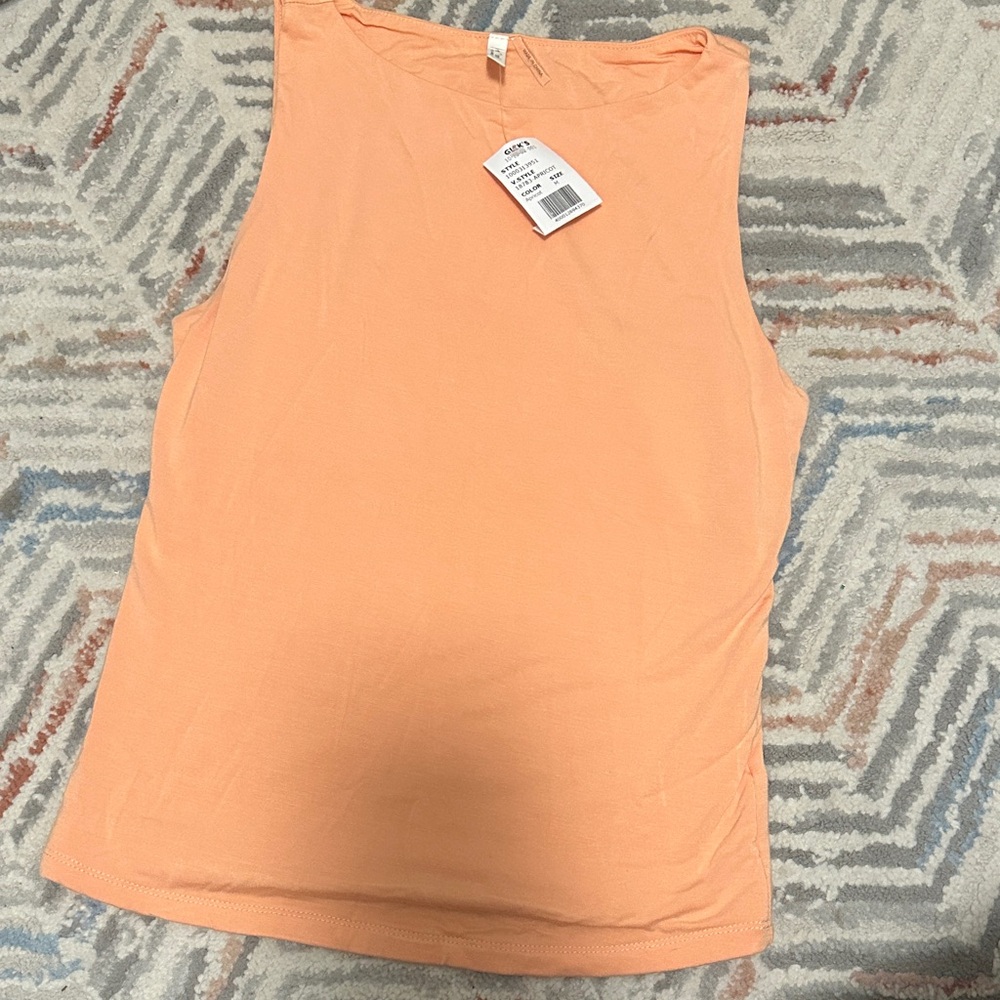 Peach Sleeveless Tank Top